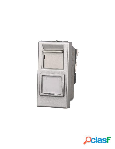 Ettroit connettore rete presa dati rj45 cat5e colore grigio