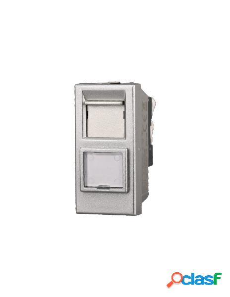 Ettroit connettore rete presa dati rj45 cat6 colore grigio