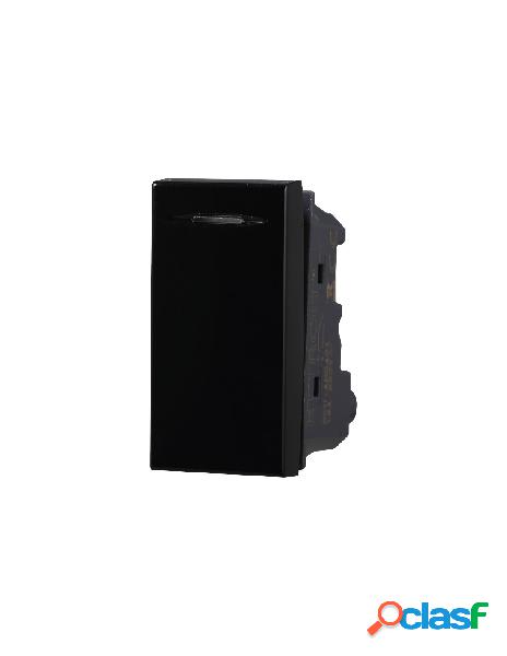 Ettroit interruttore 1p 16a unipolare colore nero