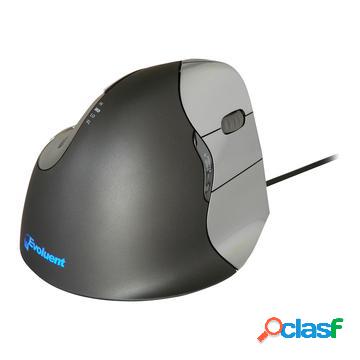 Evoluent VerticalMouse 4 Destro - Grigio / Argento