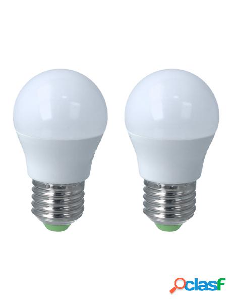 Extrastar - 2 pz lampada a led e27 g45 6w bianco caldo 3000k