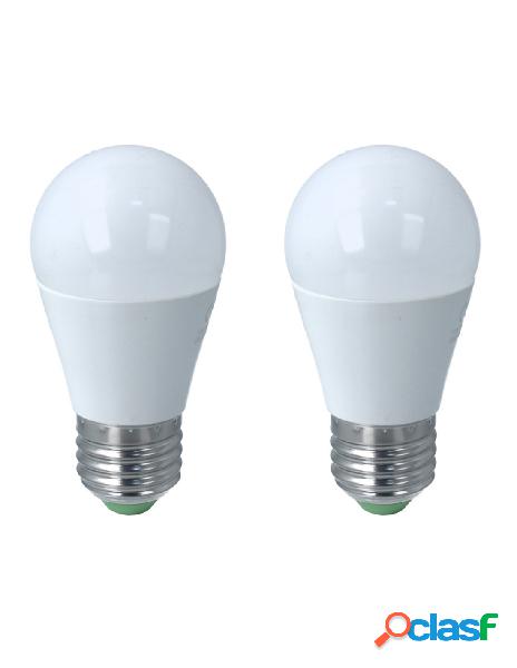 Extrastar - 2 pz lampada a led e27 g45 8w bianco caldo 3000k