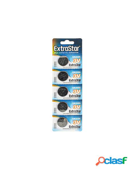 Extrastar - pila batteria a bottone extrastar cr2025 3v