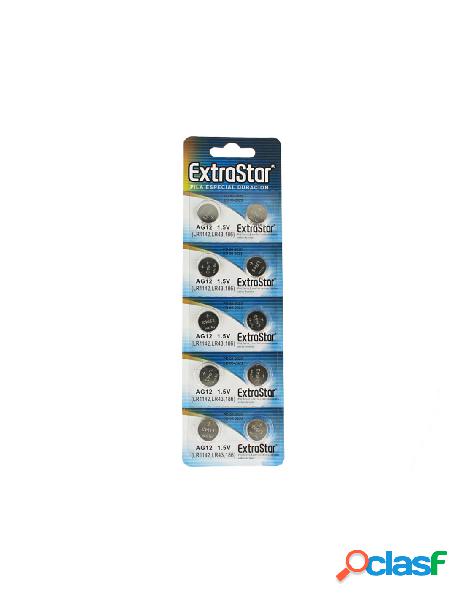Extrastar - pila batteria a bottone lr1142 lr43 186 1,5v