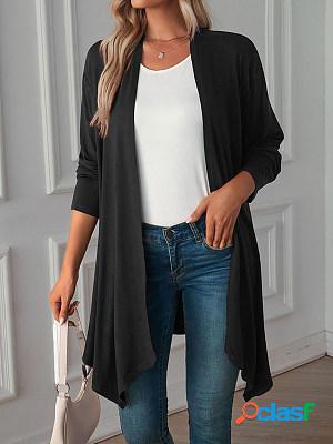 Fall Solid Color Long Sleeve Cardigan