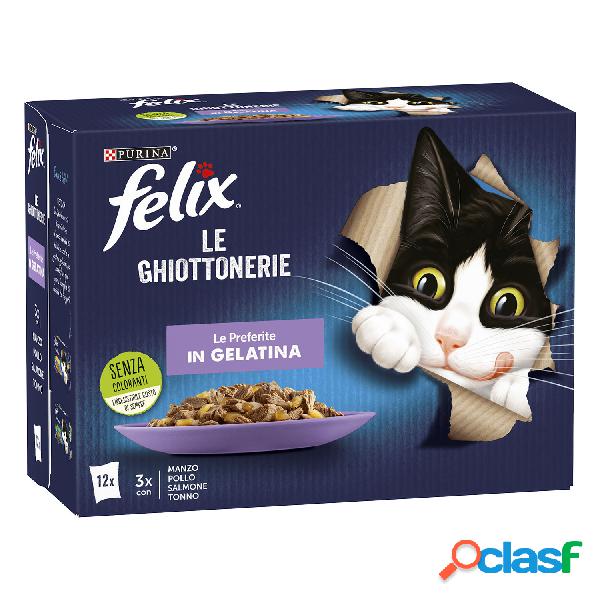 Felix Le Ghiottonerie Cat Le Preferite con Manzo, Pollo,