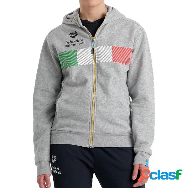 Felpa Arena FIN (Colore: Medium Grey Heather, Taglia: L)