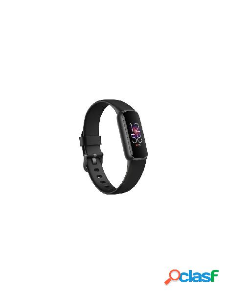 Fitbit - smartband fitbit fb422bkbk luxe nero e acciaio inox
