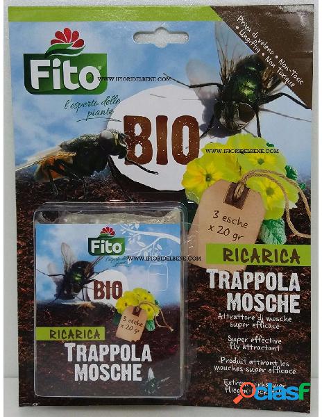 Fito - fito bio ricarica trappola mosche 3 esche da 20