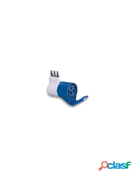 Fme - adattatore industriale da s17 a 1 presa cee blu
