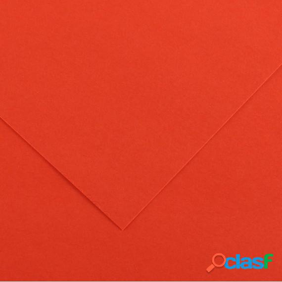 Foglio Colorline - 70x100 cm - 220 gr - rosso vivo - Canson