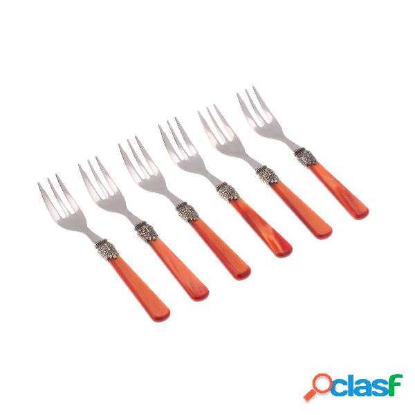 Forchettine da Dolce set da 6 pezzi ELENA in acciaio inox