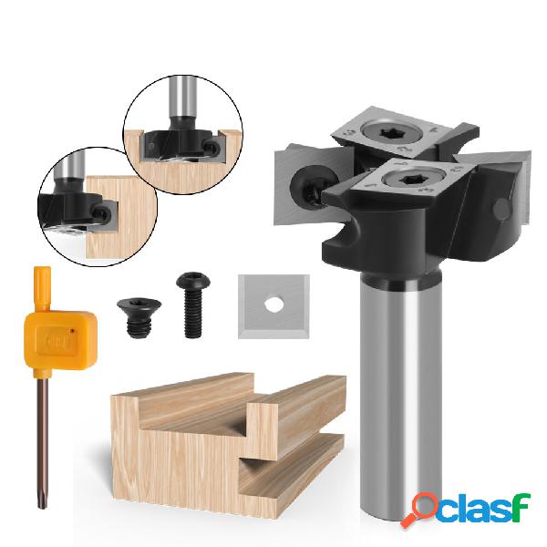 Fresa a quattro lame 12MM 8MM 1/2 "Codolo rimovibile Router