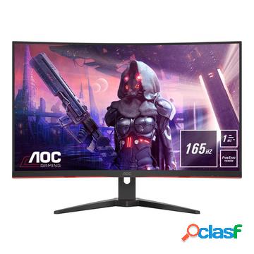 Gaming cq32g2se/bk led 31.5" 2k ultra hd 1ms nero, rosso