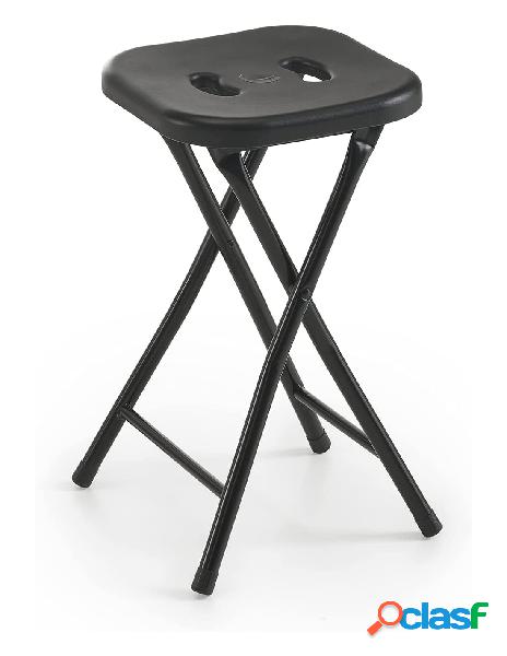 Gedy - gedy sgabello bagno richiudibile nero