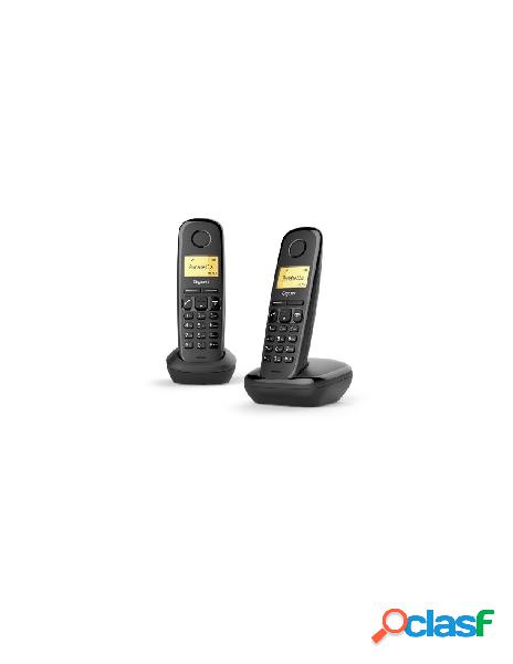 Gigaset - gigaset wireless landline phone a170 duo black