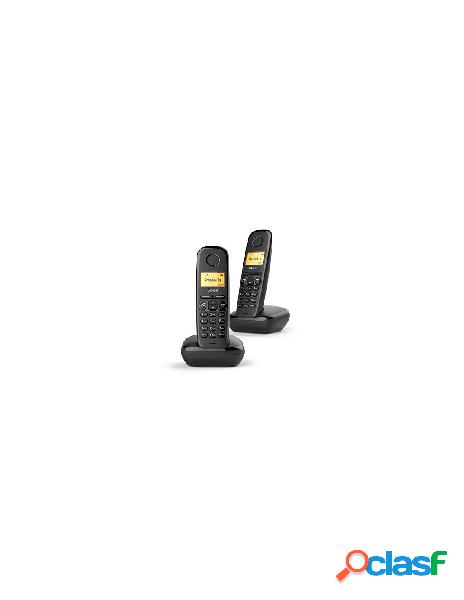 Gigaset - gigaset wireless phone a270 duo black