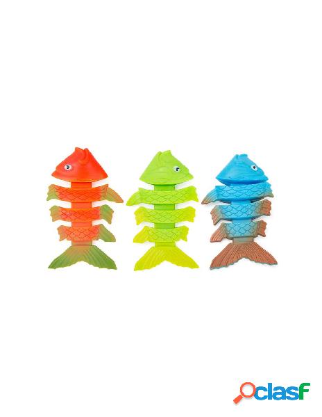 Gioco subacqueo lisca di pesce 3+ anni, 3 pesci colori