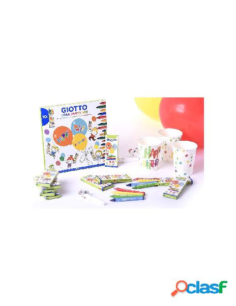 Giotto party set cera - confezione da 10 blister cera per