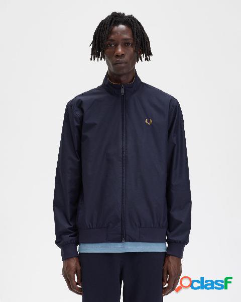 Giubbino sailor blu in twill con corona dalloro color oro