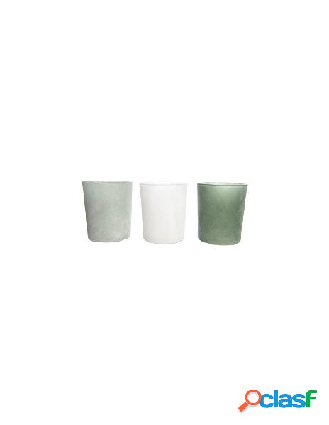 Gl tlighth powder 3col ass, colour: assorted, size: dia7x8cm