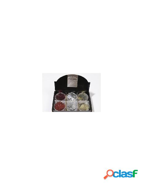 Glitter stars silver-red-gold, colour: assorted, size: