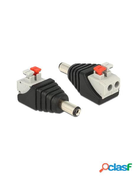 Goobay - adattatore dc 2.1x5.5mm maschio terminal block 2