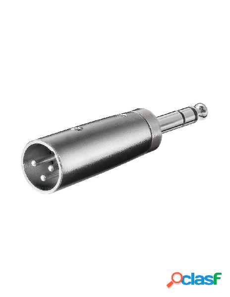 Goobay - adattatore xlr cannon maschio ad audio 6,35mm