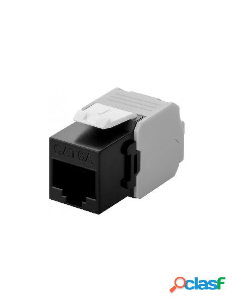 Goobay - frutto keystone rj45 cat6a utp 500mhz nero