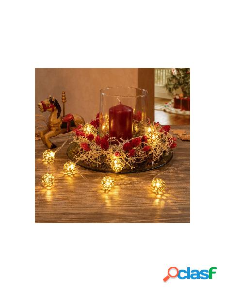 Goobay - stringa 10 led ornamentali ip20 bianco caldo a