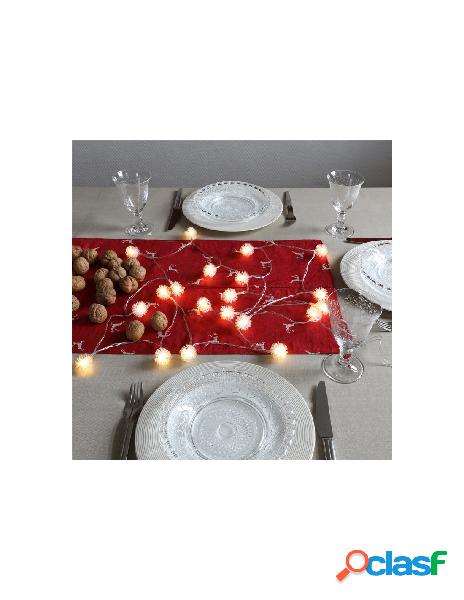 Goobay - stringa 20 led palle di neve ip20 bianco caldo a