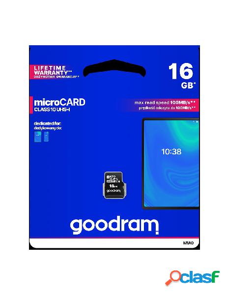 Goodram - micro sd card goodram 16gb class 10 uhs i