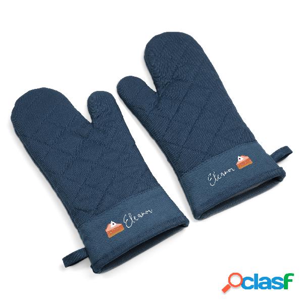 Guanti da Forno Personalizzati - Set di 2 - Blu