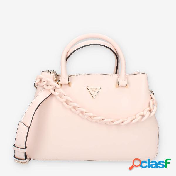 Guess Corina Borsa a mano a 3 scomparti rosa