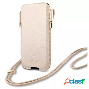 Guess Saffiano Script Logo Custodia Universale con Tracolla