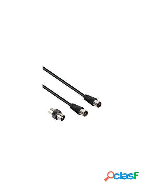 Hama - cavo antenna hama 00205302 cable with adapter 75 db