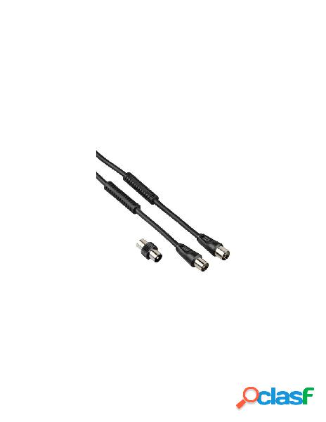 Hama - cavo antenna hama 00205303 cable with adapter 85 db