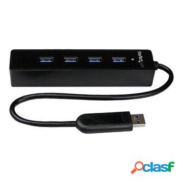 Hub USB 3.0 SuperSpeed a 4 porte StarTech.com con Cavo