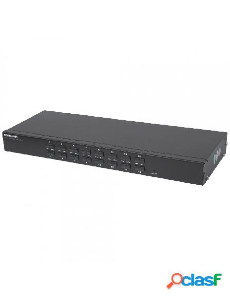 Intellinet - kvm switch 16 porte combo usb + ps/2, osd