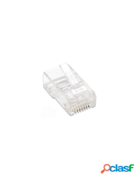 Intellinet - plug modulari rj45 cat5e per cavo rigido utp