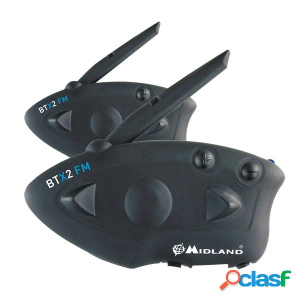 Interfono Midland BTX2 FM kit per due caschi