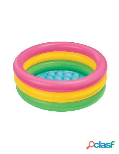 Intex - piscina 3 anelli tonda multicolor 86x25 cm intex