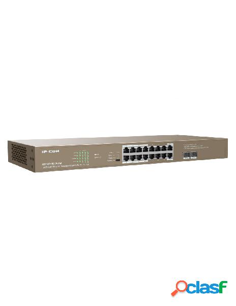 Ip-com - switch ethernet 16 porte poe 16ge+2sfp non gestito,