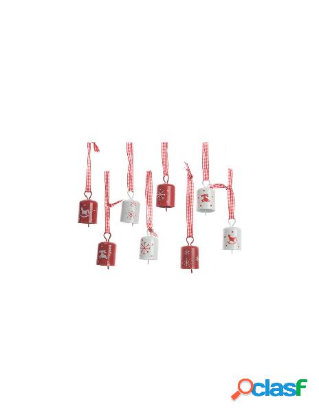 Iron bell hanging 2colas 2ass, colour: red, size: