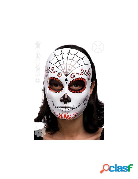 It maschera viso medio in plastica con decorazioni con
