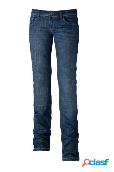 Jeans moto donna Motto Kira X Blu con Fibra Aramidica