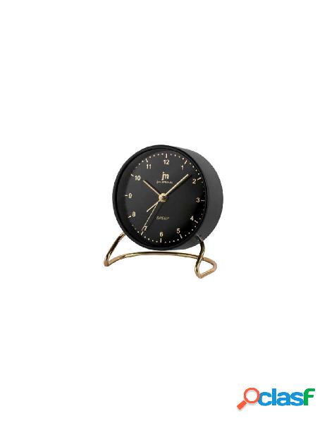 Jm - sveglia jm ja7088n nero e oro