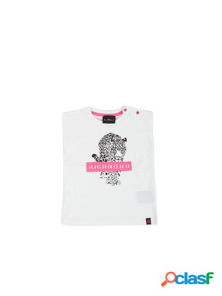 John Richmond Tshirt smanicata in cotone bianco