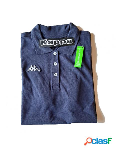 Kappa - kappa polo donna t-shirt 302lqy0 lady 193 blu marine
