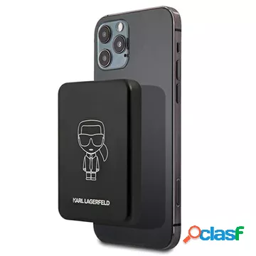 Karl Lagerfeld Ikonic Outline Power Bank Magnetico - Nero
